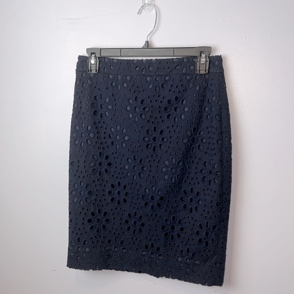 J.Crew  The Pencil Skirt Navy Blue